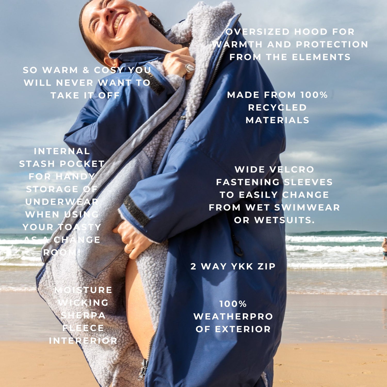 benefits of the Toasty Ultimate Weatherproof Jacket. Warm winter coat