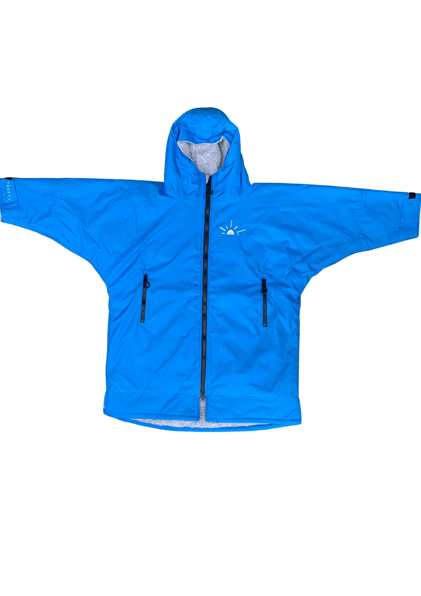 Toasty Life Australia  Ultimate weatherproof change jacket in aqua closed zip